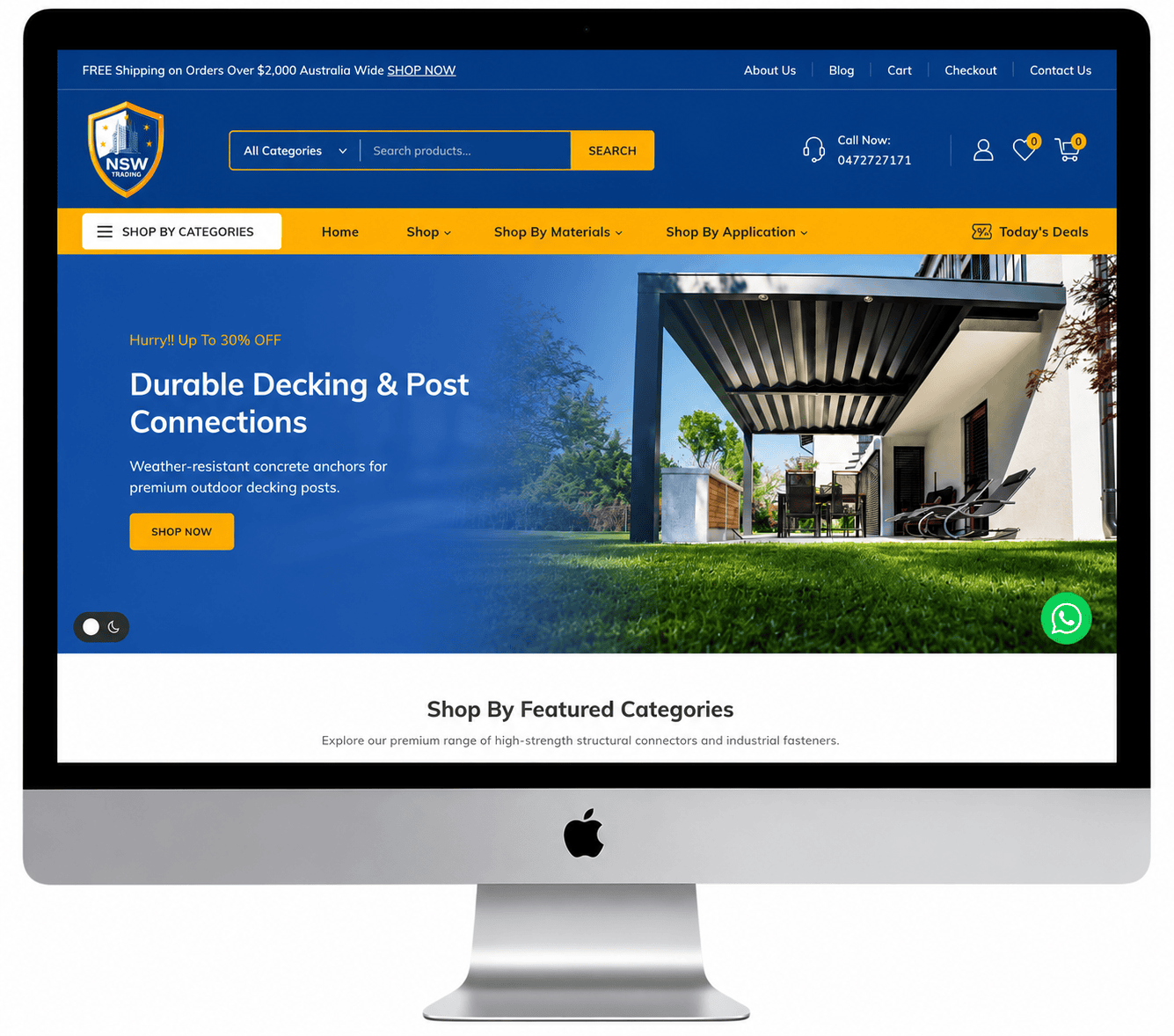 NSW Trading - Custom business website design by RS WebLabs
