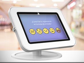 Terminal con encuesta de satisfacción