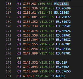 example of using m0 in a gcode file