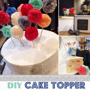 DIY アイディア ケーキトッパー : Cake Topper