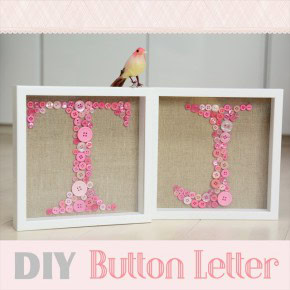 DIY Idea : Button Letter