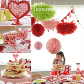 いちごのお誕生日パーティー : Strawberry Themed 4th Birthday Party