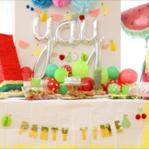フルーツ テーマのバースデイパーティー : Fruits Themed Birthday Party