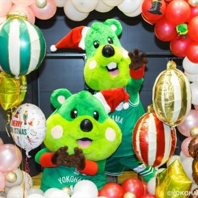 横浜エクセレンス様ホームゲームにクリスマスフォトブースを設置しました! No.185
