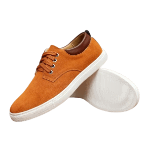 A pair of casual sneakers with a modern design in neutral color, perfect for everyday use