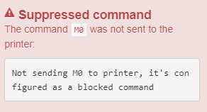 octoprint m0 being blocked example