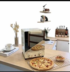 فرن خبز منزلي كهربائي عمودي ميكانيكي، مصنوع من الفولاذ المقاوم للصدأ، مقاس 15 بوصة