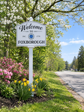 Security in Foxborough, MA – welcome sign
