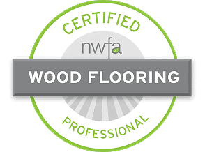 J and J Hardwood Flooring are NWFA certified wood flooring professional badge