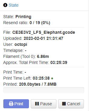 octoprint usb printing example