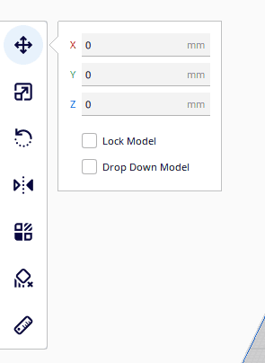 cura centering 3d model in move menu