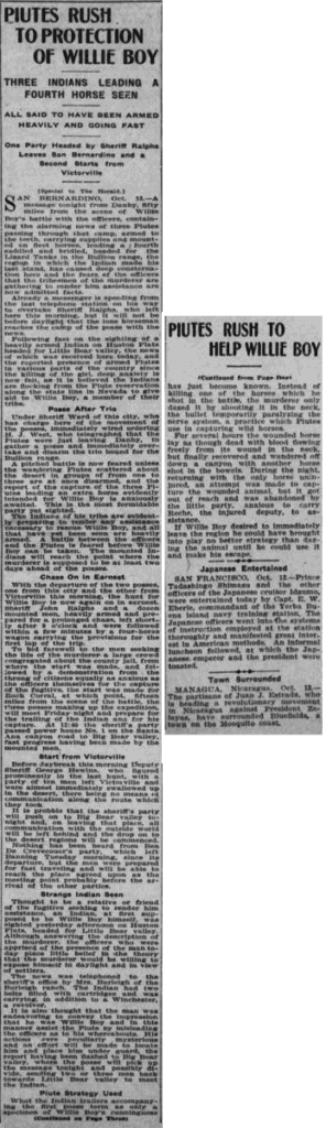 Oct. 14, 1909 - Los Angeles Herald article clipping