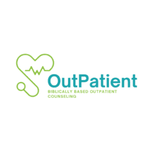 The words OutPatient with a heart - Biblically based outpatient counseling