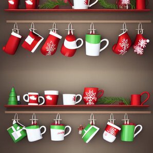 hanging mugs to maximize storage space in kitchen