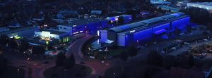 Der Tobit-Campus bei Nacht (Foto: Tobit)