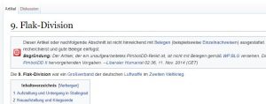 Sehr umstrittene Artikel und schlecht belegte Beiträge werden explizit gekennzeichnet