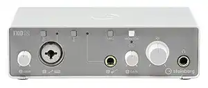 Steinberg IXO12 White, 2x2 USB 2.0 24-Bit/192kHz Audio Interface With Cubase AI, Cubasis LE and Steinberg Plus Software