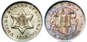 1851-O 3-Cent Piece