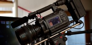 Eine digitale Filmkamera Sony PMW F3
