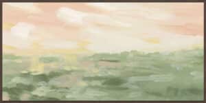 Blush Meadow II - Canvas Gallery Walnut