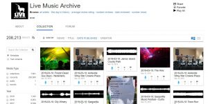 Das Live Music Archive mit der größten Sammlung Grateful-Dead-Aufnahmen