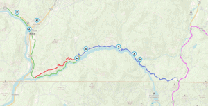 Pend-d'oreille motorcycle route map