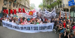 Lee más sobre el artículo La izquierda marchó contra el gobierno de Milei y la dirigencia sindical