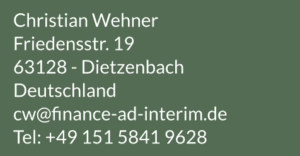 Adresse von Finance ad Interim