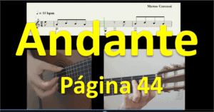 Andante – Página 44 – Iniciação ao Violão