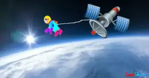 Si miramos el Sol desde el espacio, los fotones (que no están distorsionados, ya que en el espacio la luz se mueve sin resistencia) alcanzan nuestra corteza visual, la parte del cerebro responsable del procesamiento de la información visual, de forma simultánea y el resultado es que vemos una luz blanca.