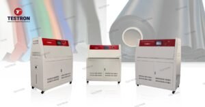 UV weathering test chamber used for material durability testing in the USA