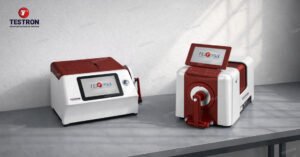 Benchtop spectrophotometer used for color measurement standards testing in Brazil laboratory