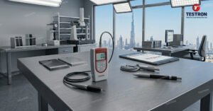 Advanced paint coating thickness gauge measuring surface coating in UAE industry