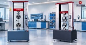 Universal Testing Machine vs Tensile Testing Machine in the UAE showing equipment used for material strength testing