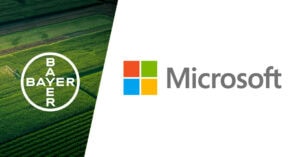 Bayer and Microsoft provide ready-to-use capabilities available for businesses and organizations to license and use for their own internal or customer-facing digital solutions. - Photo: Bayer AG