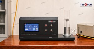 TT-LOI A Oxygen Index Analyzer installed for polymer flammability testing at Quantum Copper US