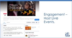 Host live events