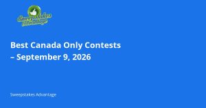 Read more about the article Best Canada Only Contests – September 9, 2026