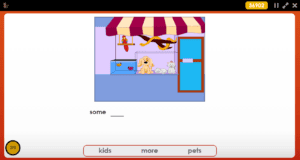 Reading Kingdom Level 1 activity screenshot