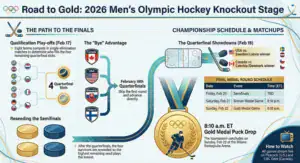 Read more about the article 2026 Winter Olympics Men’s Hockey Knockout Stage: Full Bracket, Schedule & Printable