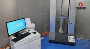 Melt Kanz Chemical lab with installed benchtop double column universal testing machine
