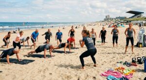 Gym on the beach