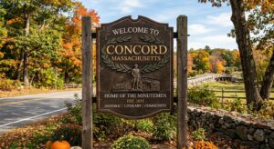 Security in Concord, MA – welcome sign