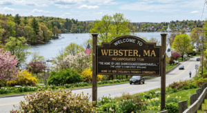 Webster MA - Welcome to Webster, MA sign