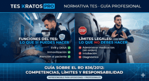 Competencias de un TES en españa segun el Real Decreto