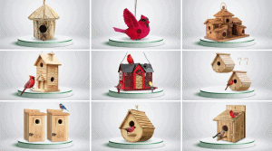 Cardinal Bird House