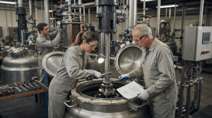 Mantenimiento de reactores industriales