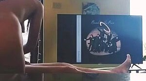 Sugar Baby Rides Her Older Man on the Couch
