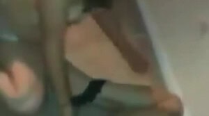 Amateur handcuffed lesbian eaten out