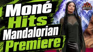Mercedes Moné poses at The Mandalorian and Grogu world premiere in Los Angeles for Star Wars